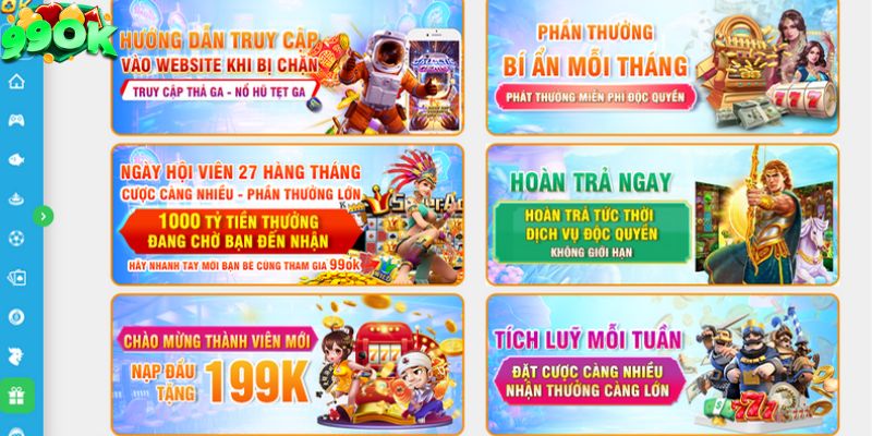 Các thông tin về ưu đãi hoàn trả